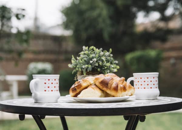 Desayuno en terraza